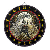 Howling Wolf vereint Wildnis und Eleganz Dartscheibe (vorne)