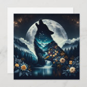 Howling Wolf | Vollmond Ai Art (Vorne/Hinten)
