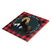Howling Wolf Vollmond Fliese (Seite)