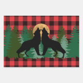 Howling Wolf Vollmond Geschenkpapier Set (Vorderseite 2)