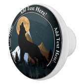 Howling Wolf Vollmond Keramikknauf (Rechts)