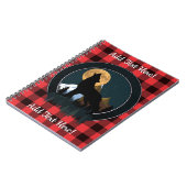 Howling Wolf Vollmond Notizblock (Linke Seite)