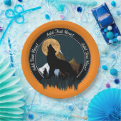 Howling Wolf Vollmond Pappteller (Party)