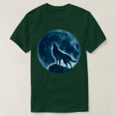 Howling Wolf Vollmond Vollmond WildhundwölfeTSh T-Shirt (Design vorne)