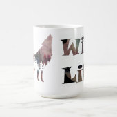 Howling Wolf Watercolor Wildlife Tasse (Mittel)