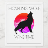 Howling Wolf Weinzeit Weinetikett (Einzelnes Label)