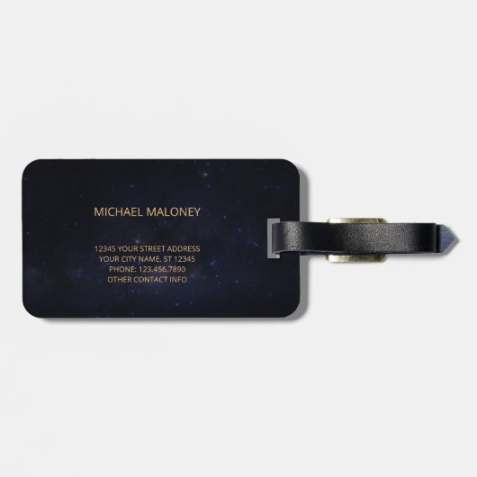 Howling Wolf Wild Animals Foto Gepäckanhänger (Rückseite horizontal)