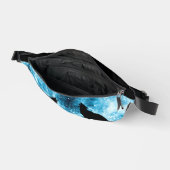 Howling Wolf Winter schneeblauer Individuelle Name Bauchtasche (Offen)