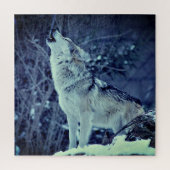Howling Wolf Winterwald Puzzle (Vertikal)