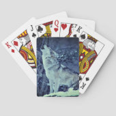 Howling Wolf Winterwald Spielkarten (Rückseite)