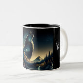 Howling Wolf Zweifarbige Tasse (VorderseiteRechts)
