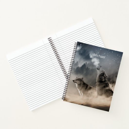 Howling Wolves Notizblock (Innenseite)