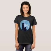 Howling Wolves Pack Predator Forest Animal Moonlig T-Shirt (Vorne ganz)