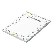 Howling Wolves Personalisiert Notepad Notizblock (Rotiert)