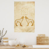 Howling Wolves Poster (Küche)