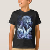 Howling Wolves Winter Forest Animals Wolf T-Shirt (Vorderseite)