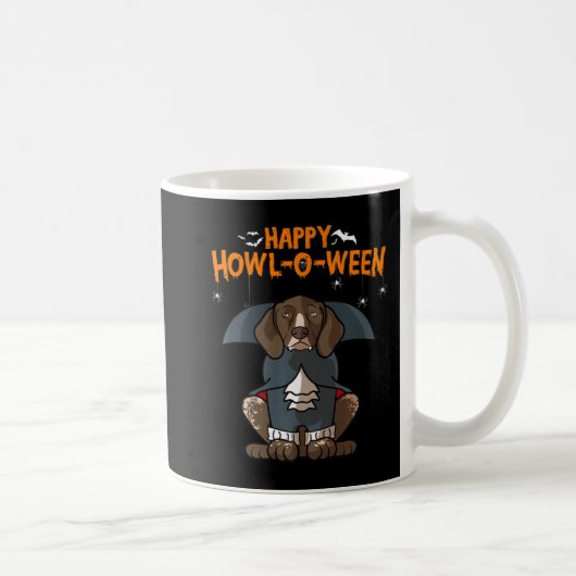 Howloween German Shorthaired Pointer Doween Hallow Kaffeetasse (Rechts)