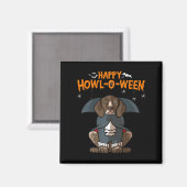 Howloween German Shorthaired Pointer Doween Hallow Magnet (Vorderseite/Rückseite)