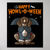 Howloween German Shorthaired Pointer Doween Hallow Poster (Vorne)