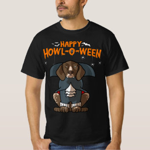 Howloween German Shorthaired Pointer Doween Hallow T-Shirt