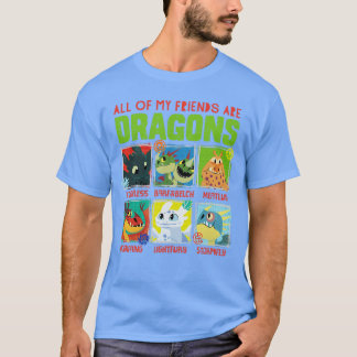 Howorain Your Dragon 3 Hidden World Dragon Friends T-Shirt