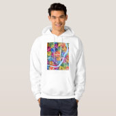Howrah West Bengal City Map Hoodie (Vorne ganz)