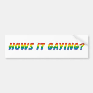 Hows es gaying autoaufkleber
