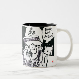 How's My Audio Mug Zweifarbige Tasse