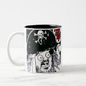 How's My Audio Mug Zweifarbige Tasse (Links)