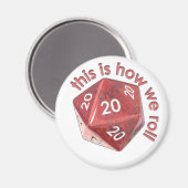 HowWeRoll20s Magnet (Vorderseite/Rückseite)