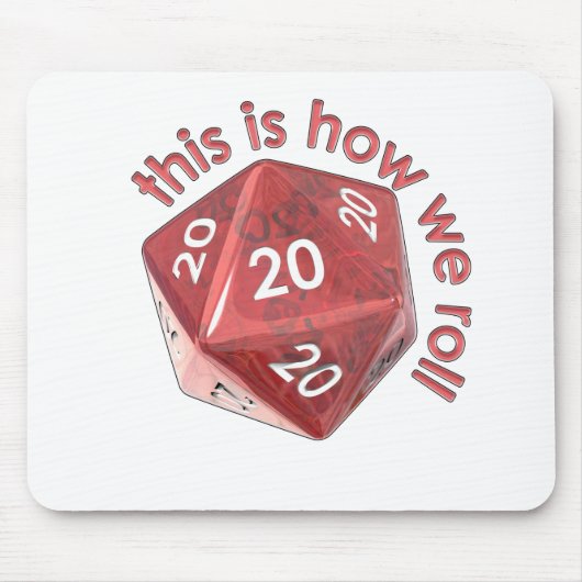 HowWeRoll20s Mousepad (Vorne)
