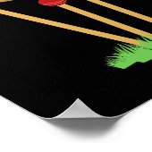 Howzat Cricket Fan Wicked Bowled Geschenk Tsman Bo Poster (Ecke)