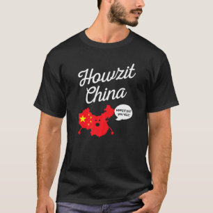 Howzit China Karte Südafrika Vater Joke 1 T-Shirt
