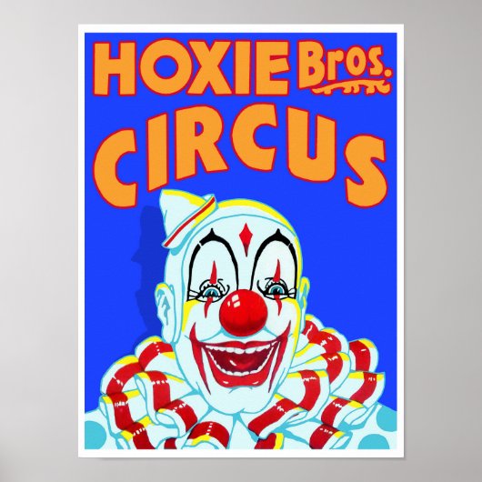 Hoxie Bros. Zirkus Poster (Vorne)