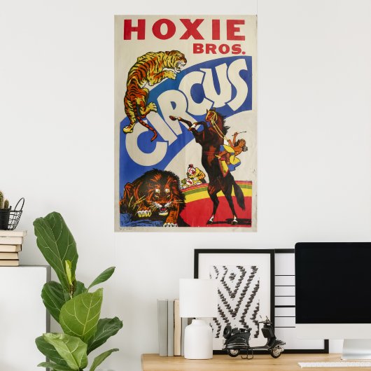 Hoxie Bros. Zirkus Poster (Heimbüro)
