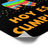 Hoy Es Mi Cumpleanos Pinata Birthday Cinco De Mayo Poster (Ecke)