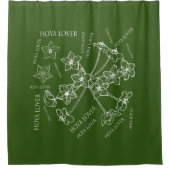 Hoya-Liebhaber Duschvorhang (Vorderseite)