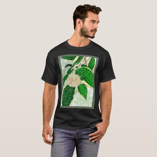 Hoya macrophylla _Variegata_ Pflanze Art T-Shi T-Shirt (Vorne ganz)