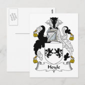 Hoyle Familienwappen Postkarte (Vorne/Hinten)