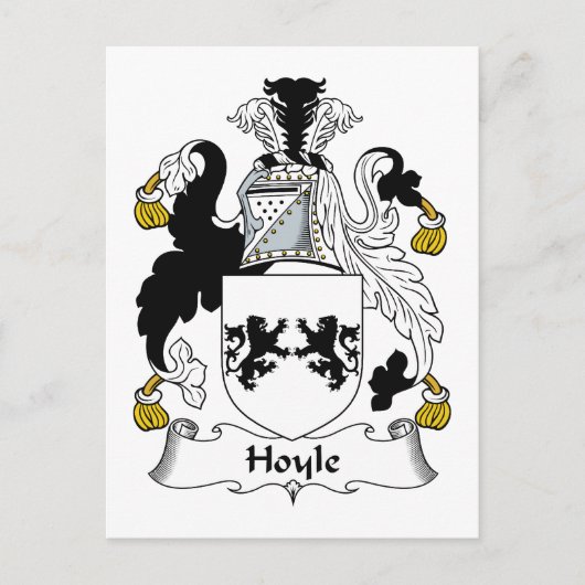 Hoyle Familienwappen Postkarte (Vorderseite)