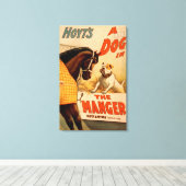 Hoyt ist ein Hund im Magiertheater-Poster Leinwanddruck (Insitu (Holzboden))