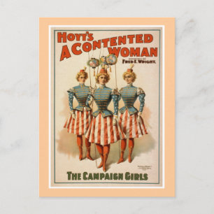 Hoyts A Contented Woman Vintage-Theaterplakat Postkarte
