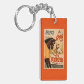 Hoyts a-Hund im Krippen-Theater-Plakat Schlüsselanhänger (Vorderseite links)