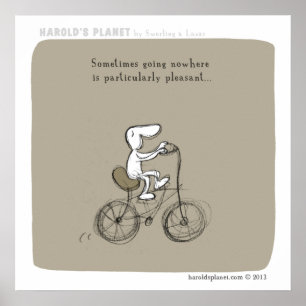 HP5038 "Harold Planet" "nirgendwo gehend " Poster