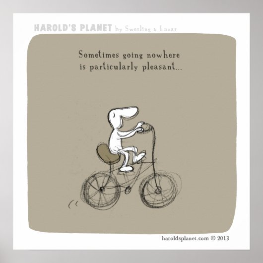 HP5038 "harold's Planet" "Going nwhere" Poster (Vorne)