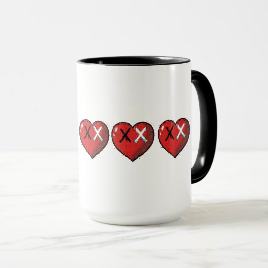 HP-Herz-Emote-Tasse Tasse (VorderseiteRechts)