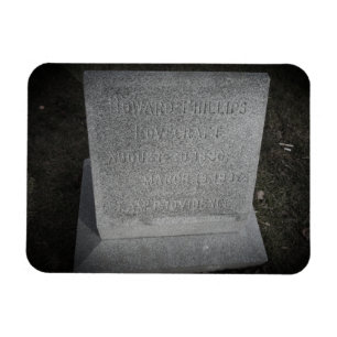 HP Lovecraft Grave - 'I AM PROVIDENCE' Magnet