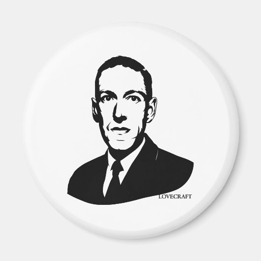 HP Lovecraft Portrait Magnet (Vorne)