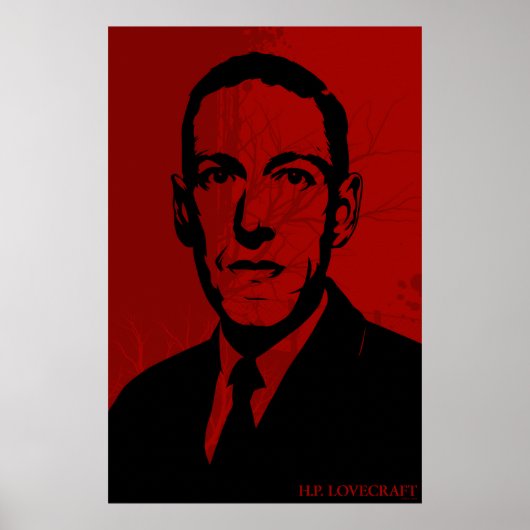 HP Lovecraft Portrait Poster (Vorne)