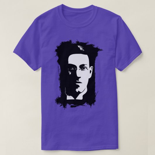 HP Lovecraft Spritzer Hintergrund T-Shirt (Design vorne)